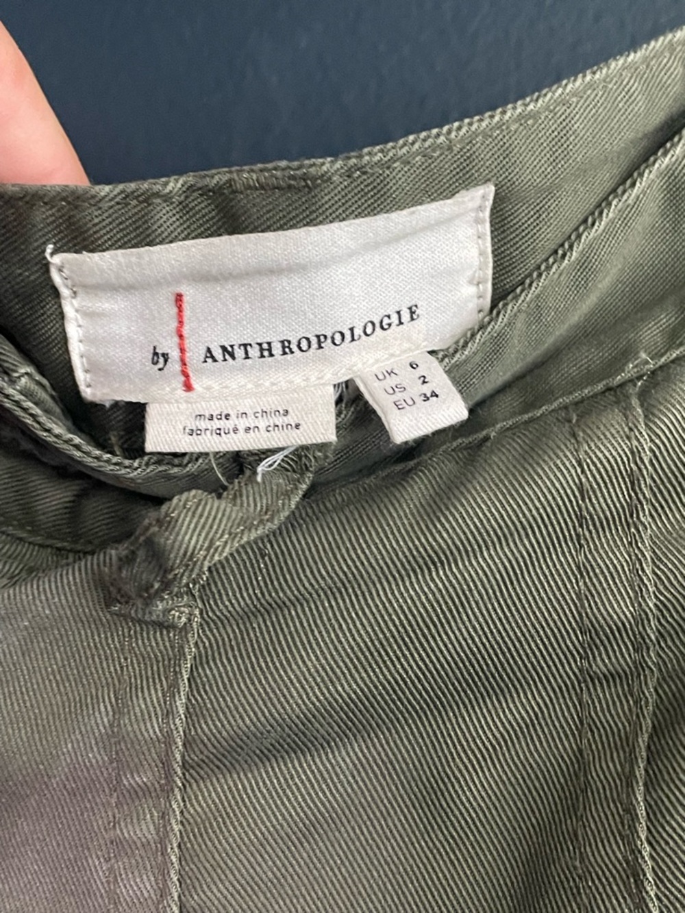 Anthropologie Lainey Olive Green Tiered Maxi Skirt 2. Yoke and Button waist. - Picture 6 of 6